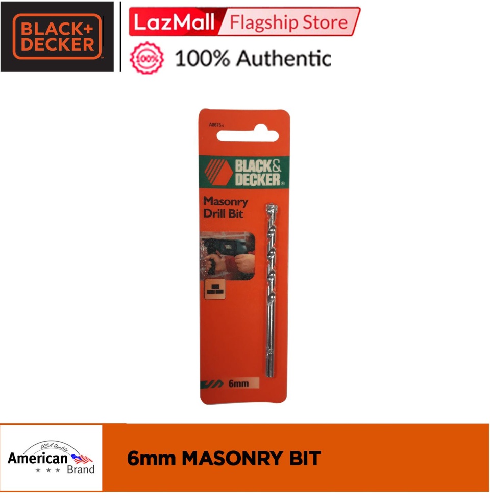 Masonry & Percussion: Masonry Drill Bit: BLACK+DECKER Drill Bits 1/8 in. x  3 in. 16730