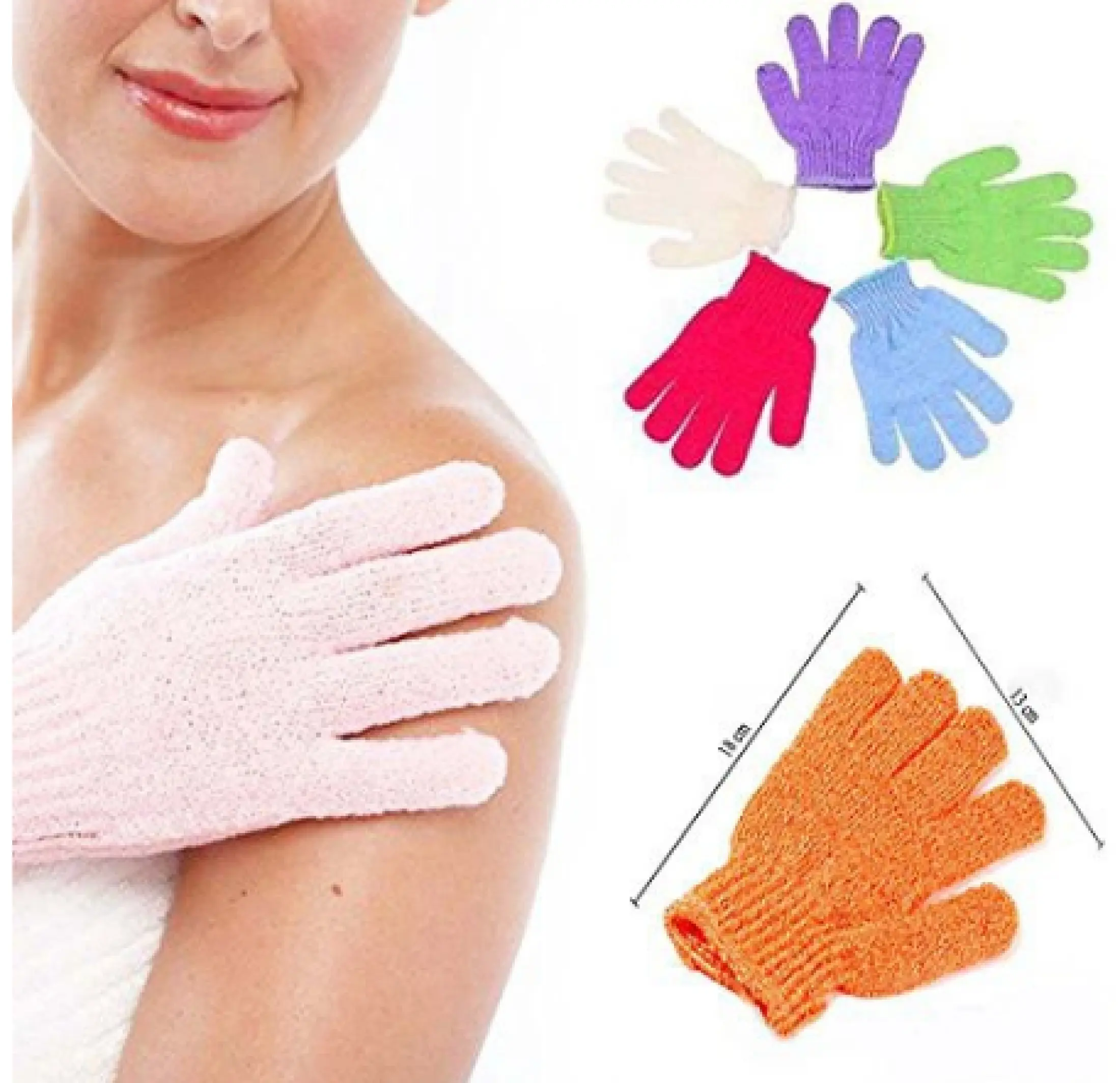 scrub gloves for body