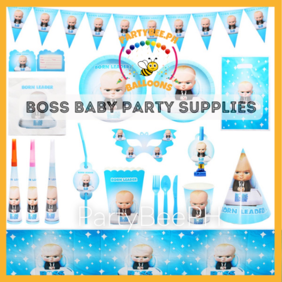Boss Baby Theme Birthday Party Supplies Set For Kids By Partybeeph | Lazada  Ph