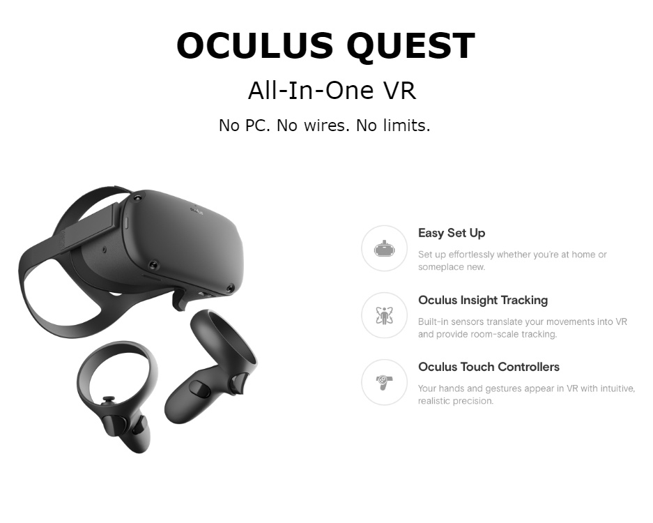oculus quest for sale