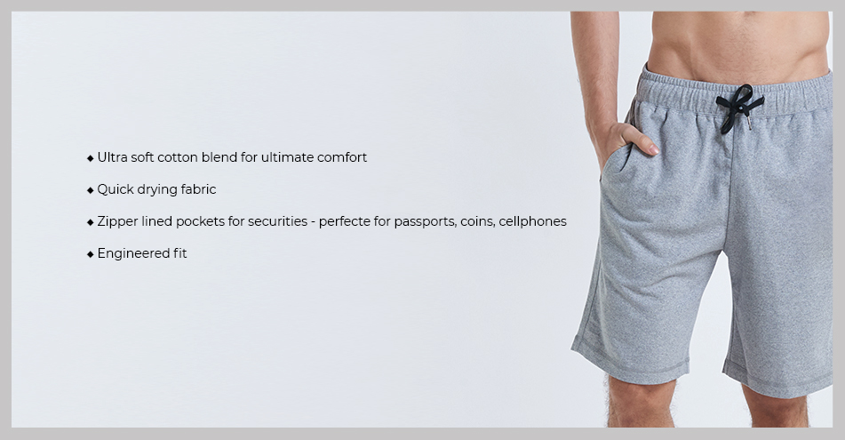 cotton jogger shorts