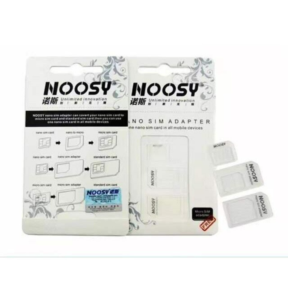 Adaptateur de carte SIM Noosy CharacterSim, cartes Micro Sim, adaptateur  EpiCard standard pour iPhone, 5 ensembles