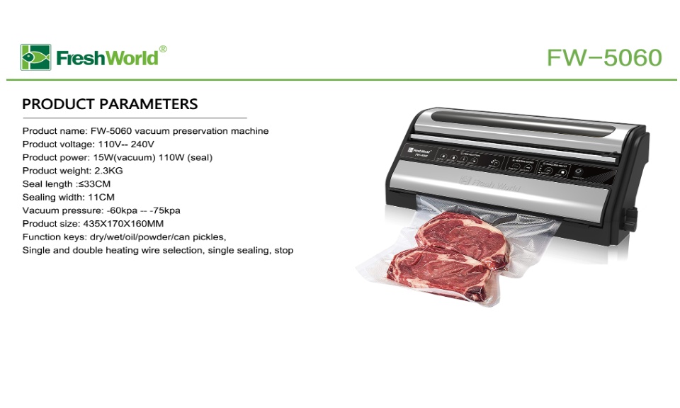 Fresh World FW-3150 Commercial Automatic Vacuum Sealer with Built-in Roll S＿並行輸入品 - 1
