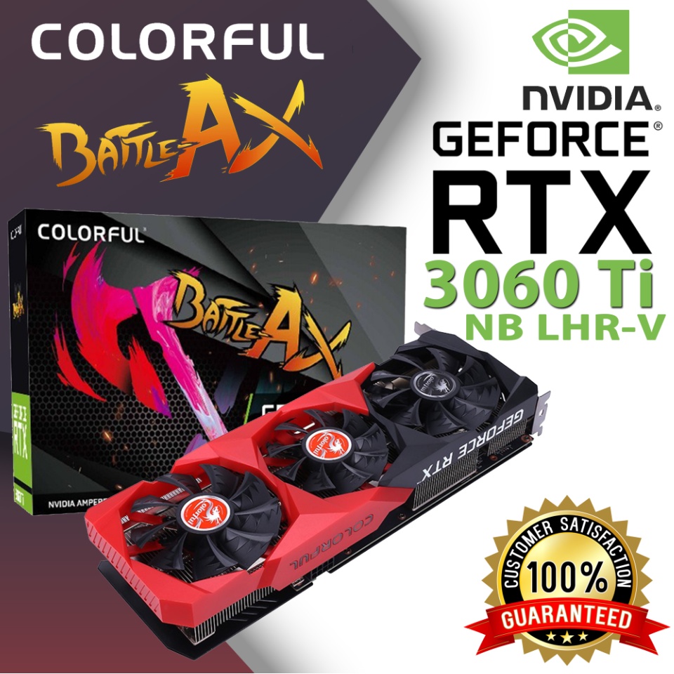 Colorful GeForce RTX 3060 Ti NB LHR-V GDDR6 8GB 256 bit NVIDIA