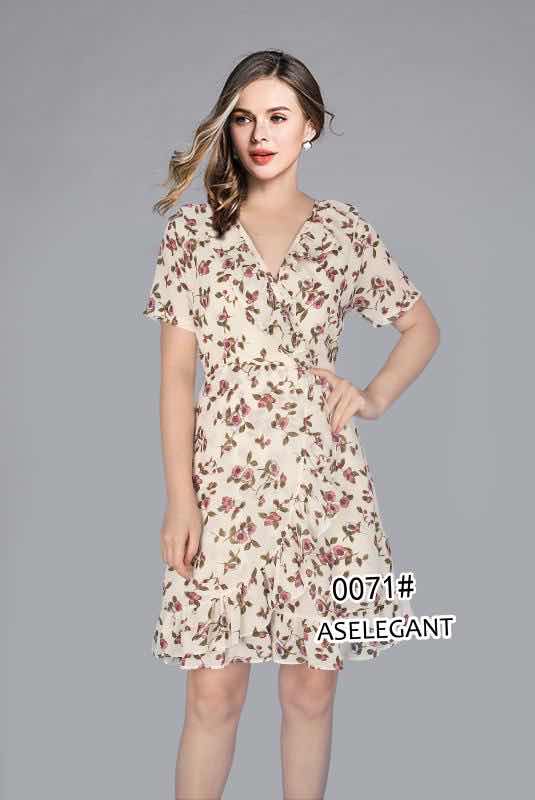 floral chiffon dress