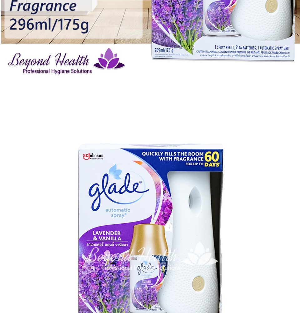 GLADE Automatic 3 in 1 Spray Ocean Escape Starter Kit 175g