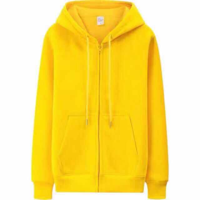 yellow zipper jacket