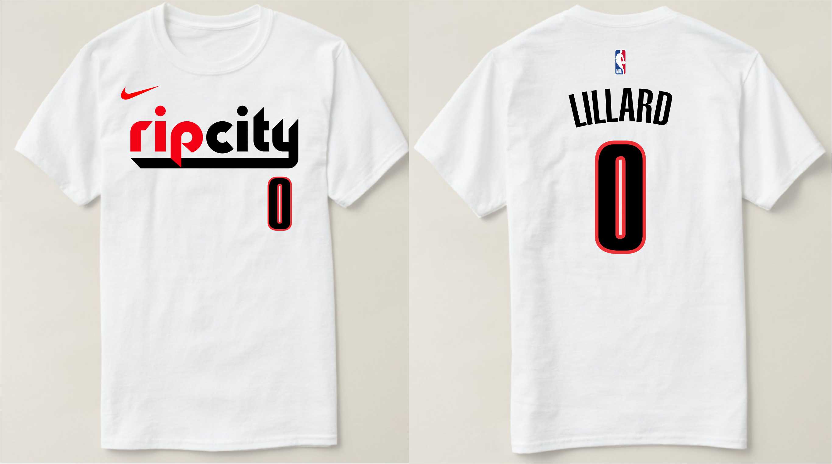 damian lillard rip city shirt