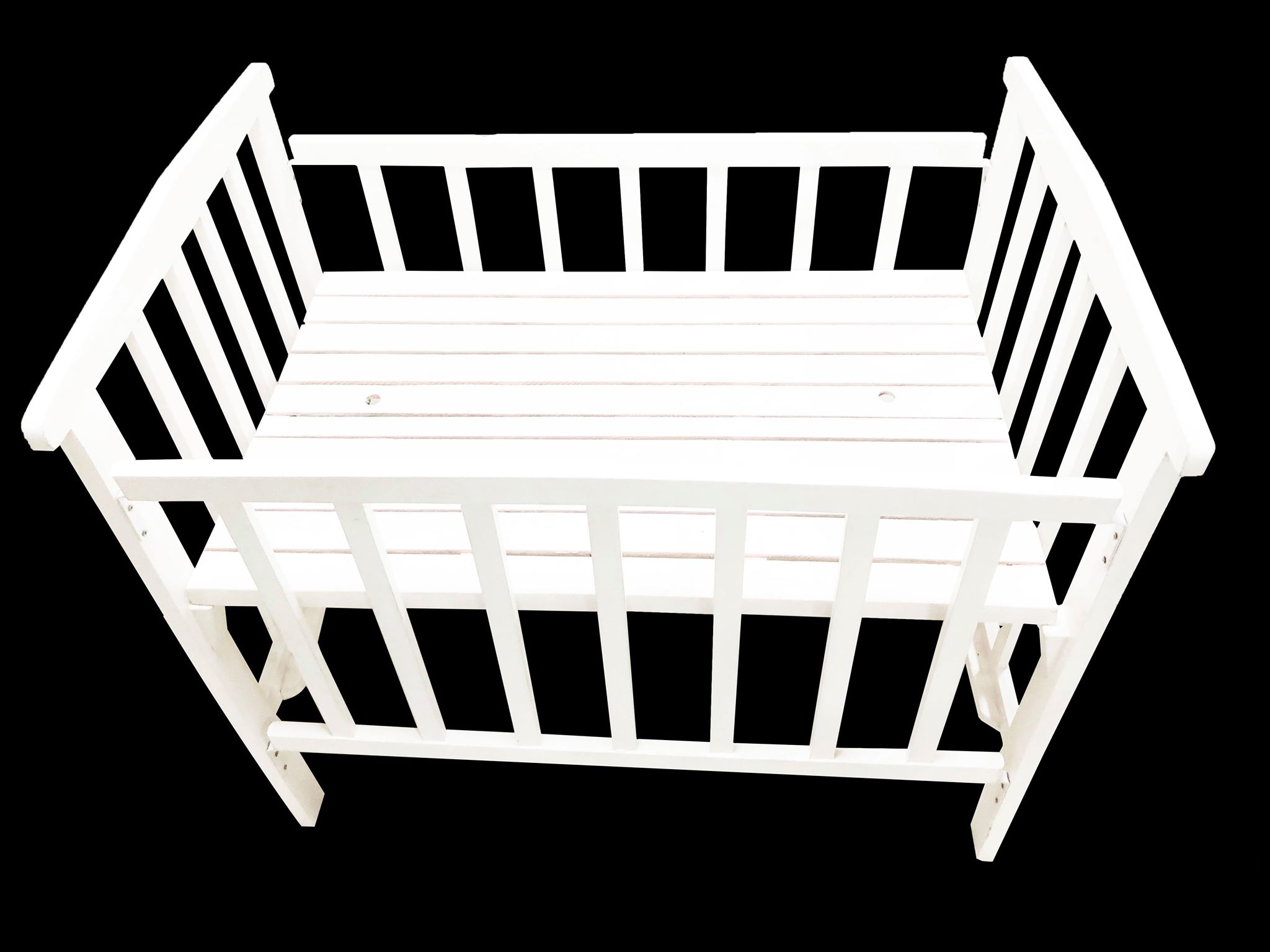 Wooden Baby Crib With Foam Adjustable Bed High Quality Top Of