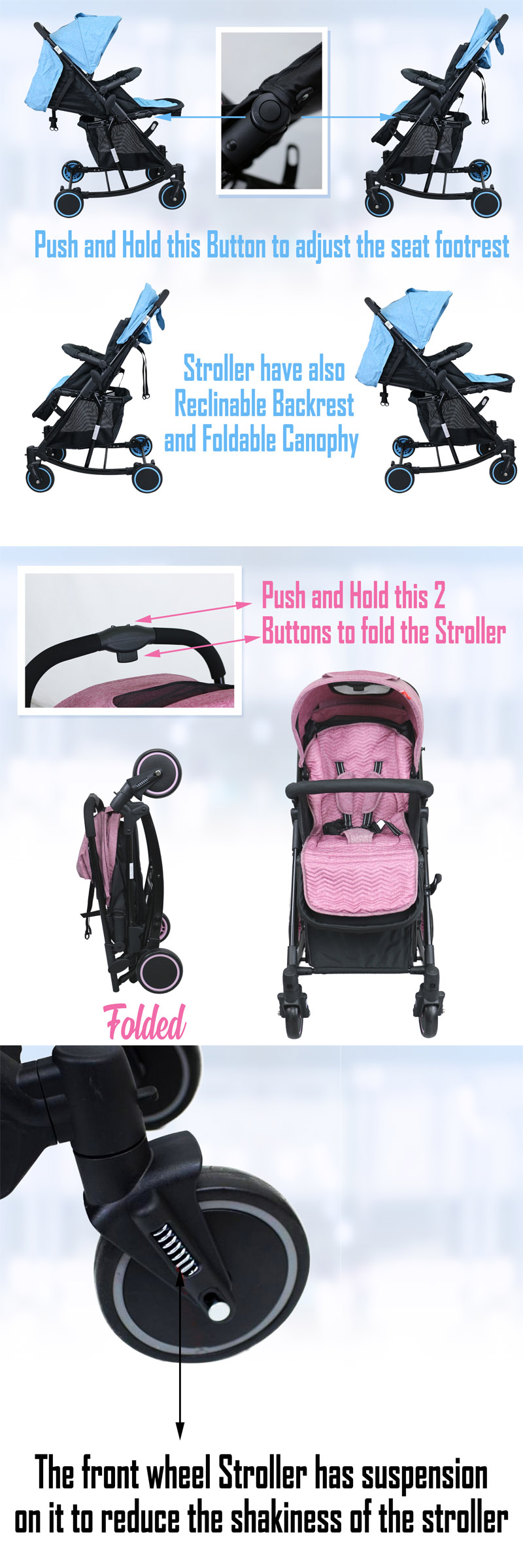 foldable baby rocker