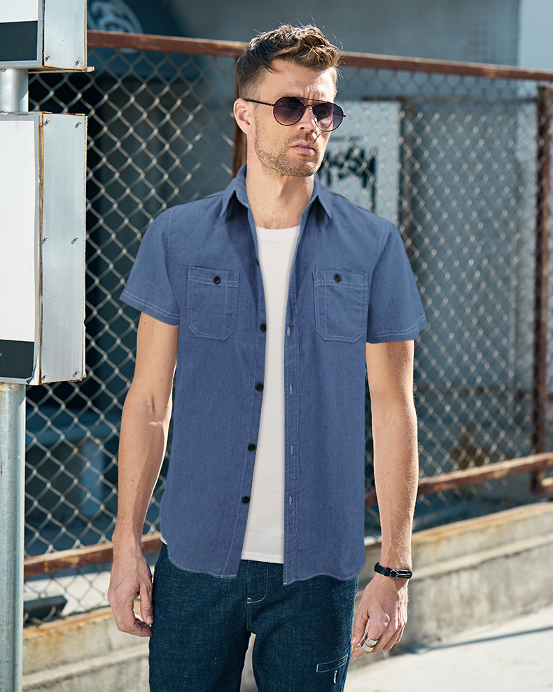 Denim Polo Outfit Male Discount, 56 