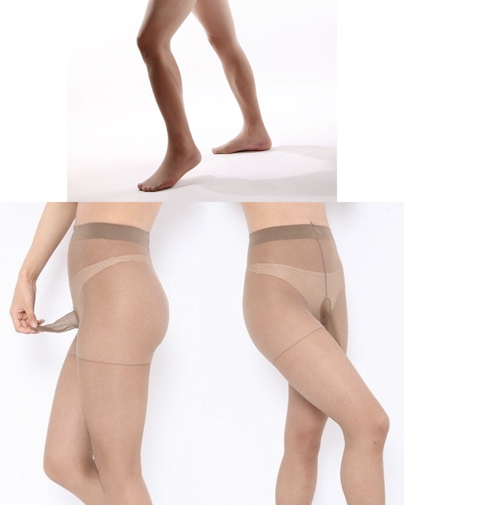 Men See Through Pantyhose Full Body Stocking Bodysuit Hosiery Tights- Underwear