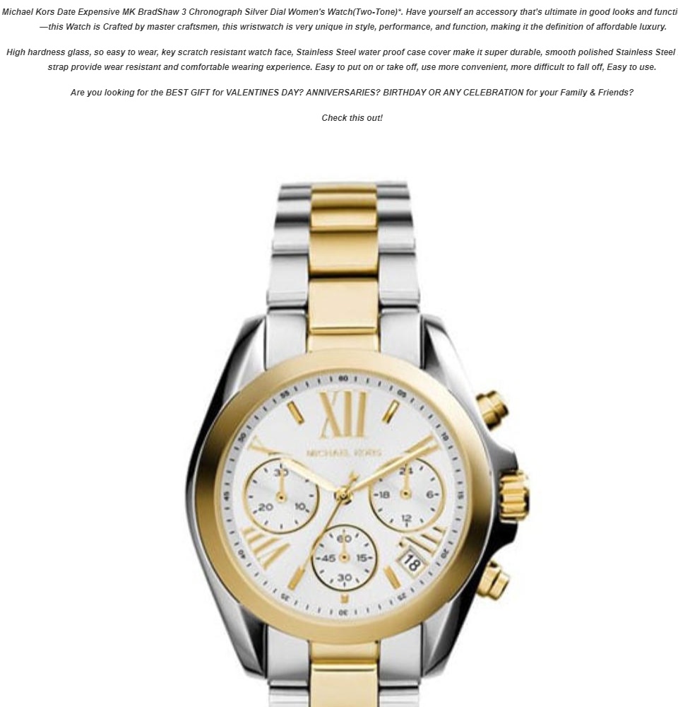 Expensive michael kors watch hot sale