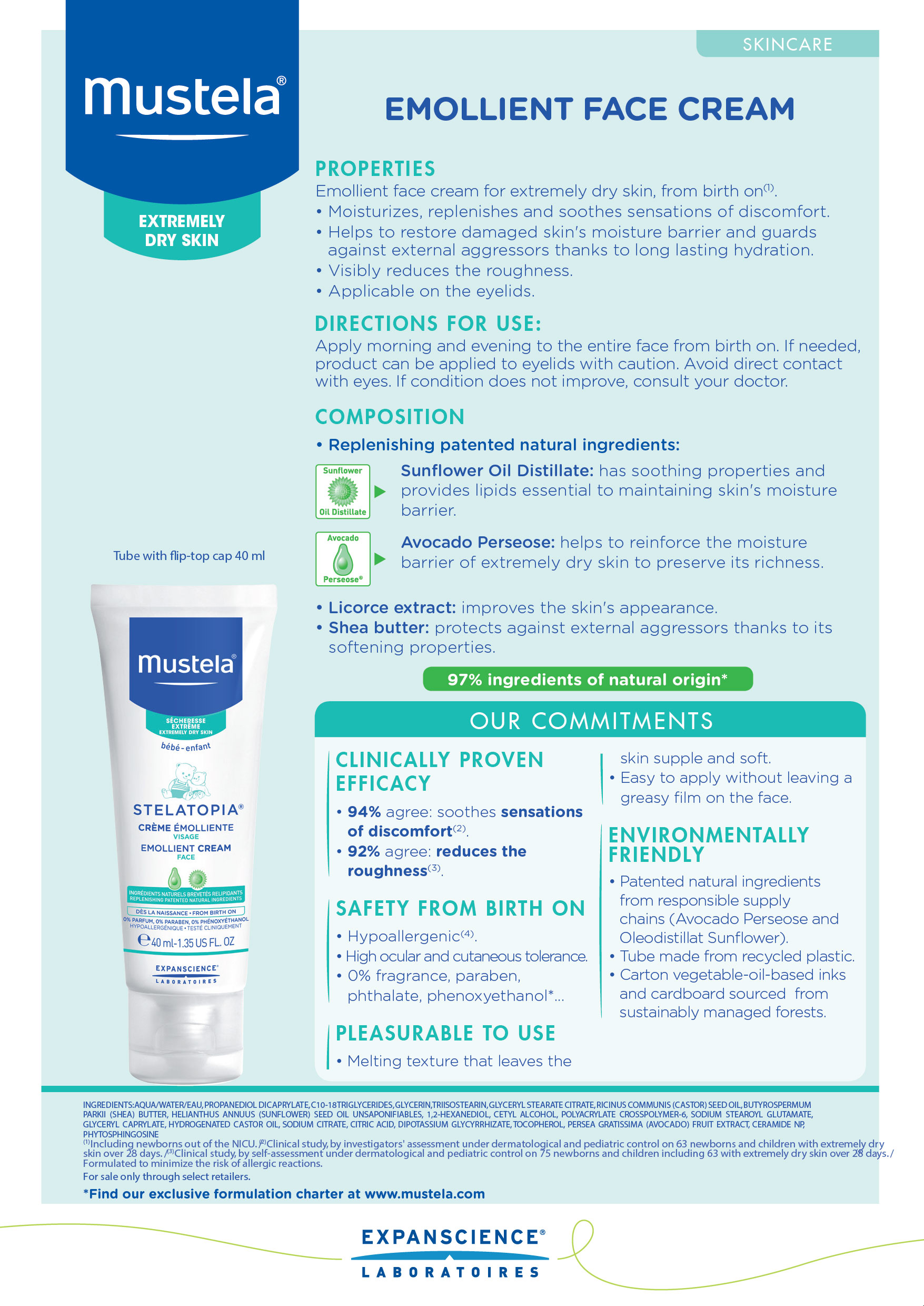 stelatopia emollient face cream