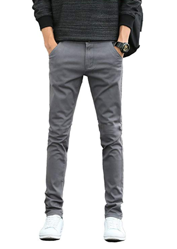 mens dark grey skinny jeans