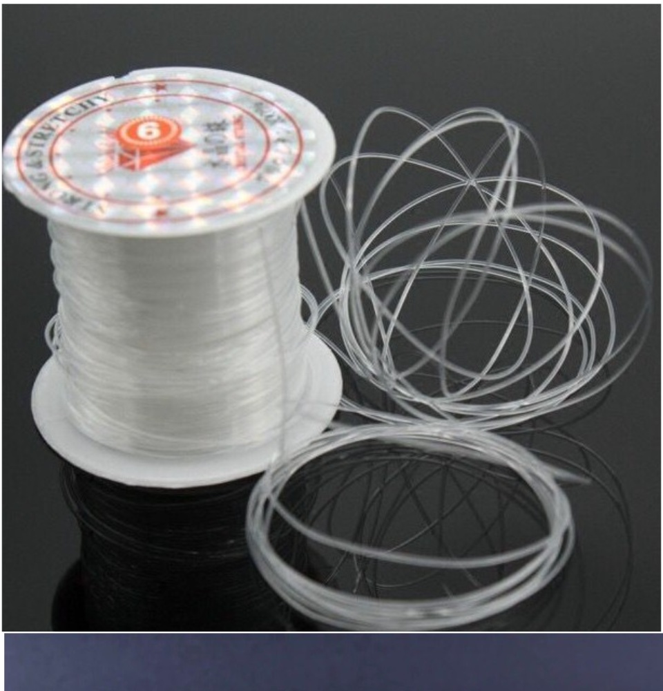 0.4mm 100mt /roll Wholesale Clear Jewelry Beading Non Elastic
