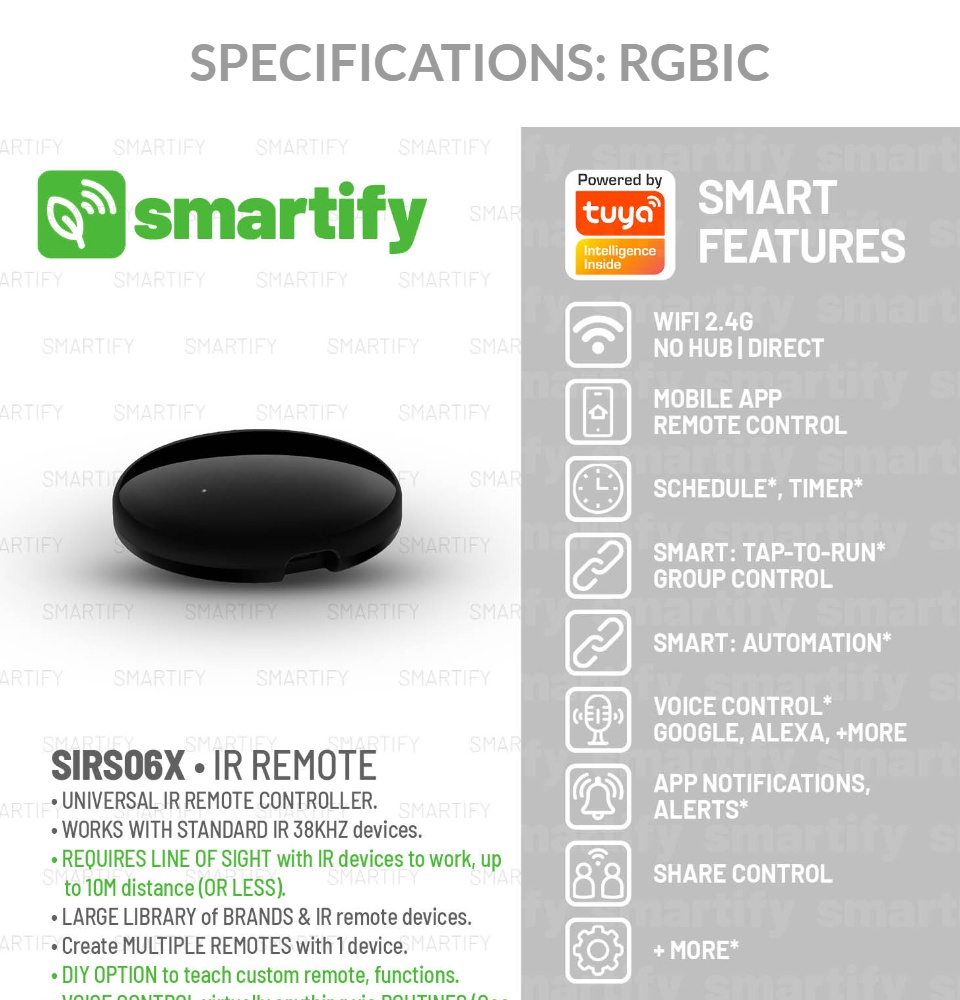 Universal Smart Remote Infrared WiFi Smartify