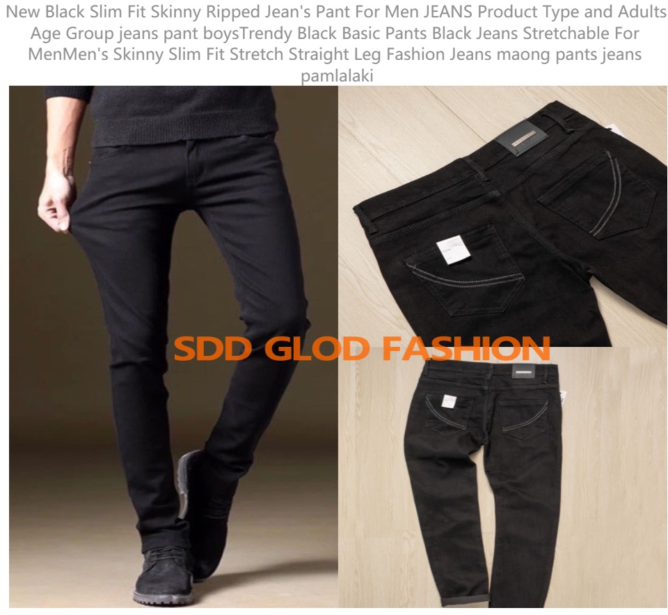 slim ripped black jeans