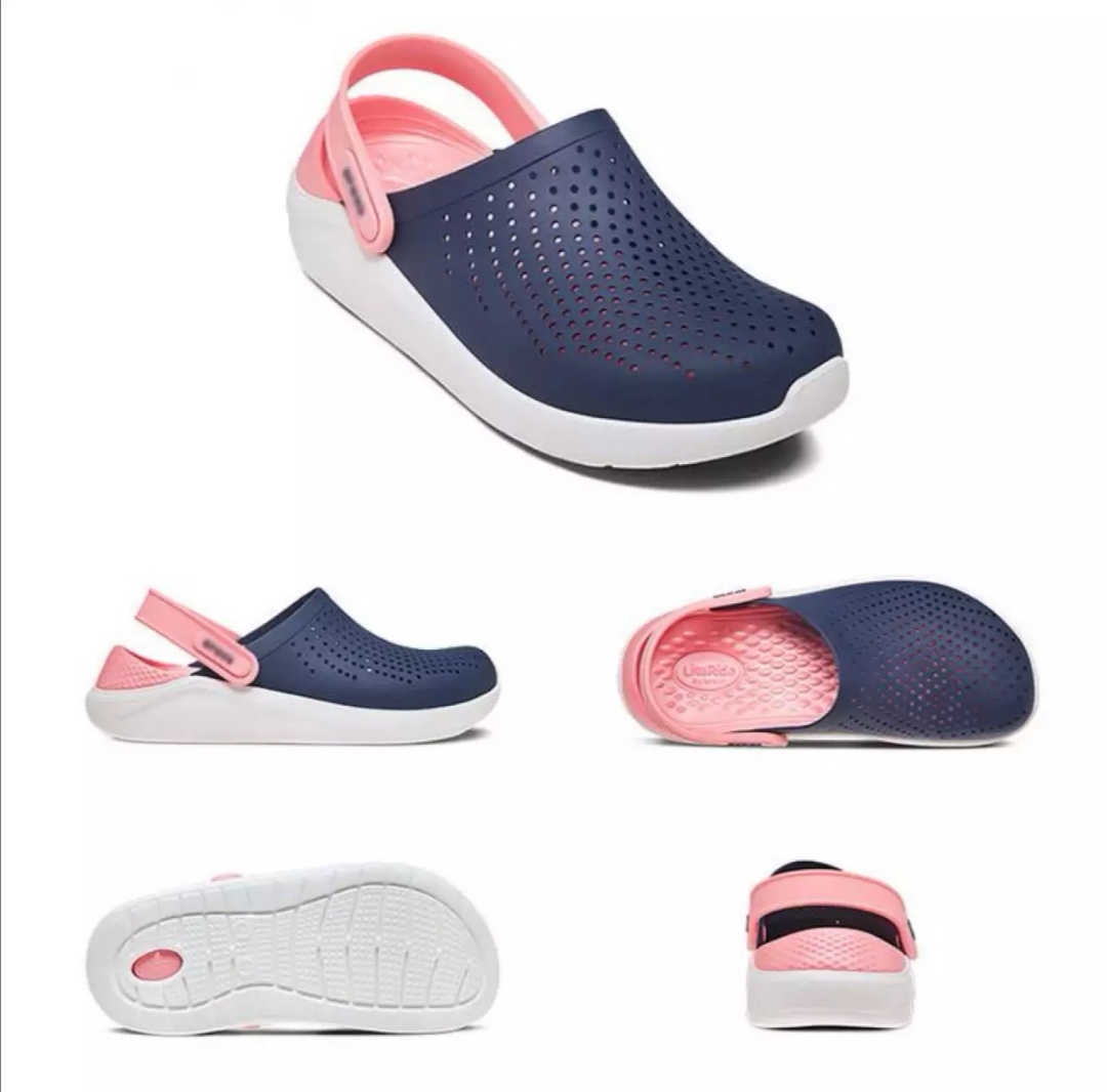 crocs literide blue pink