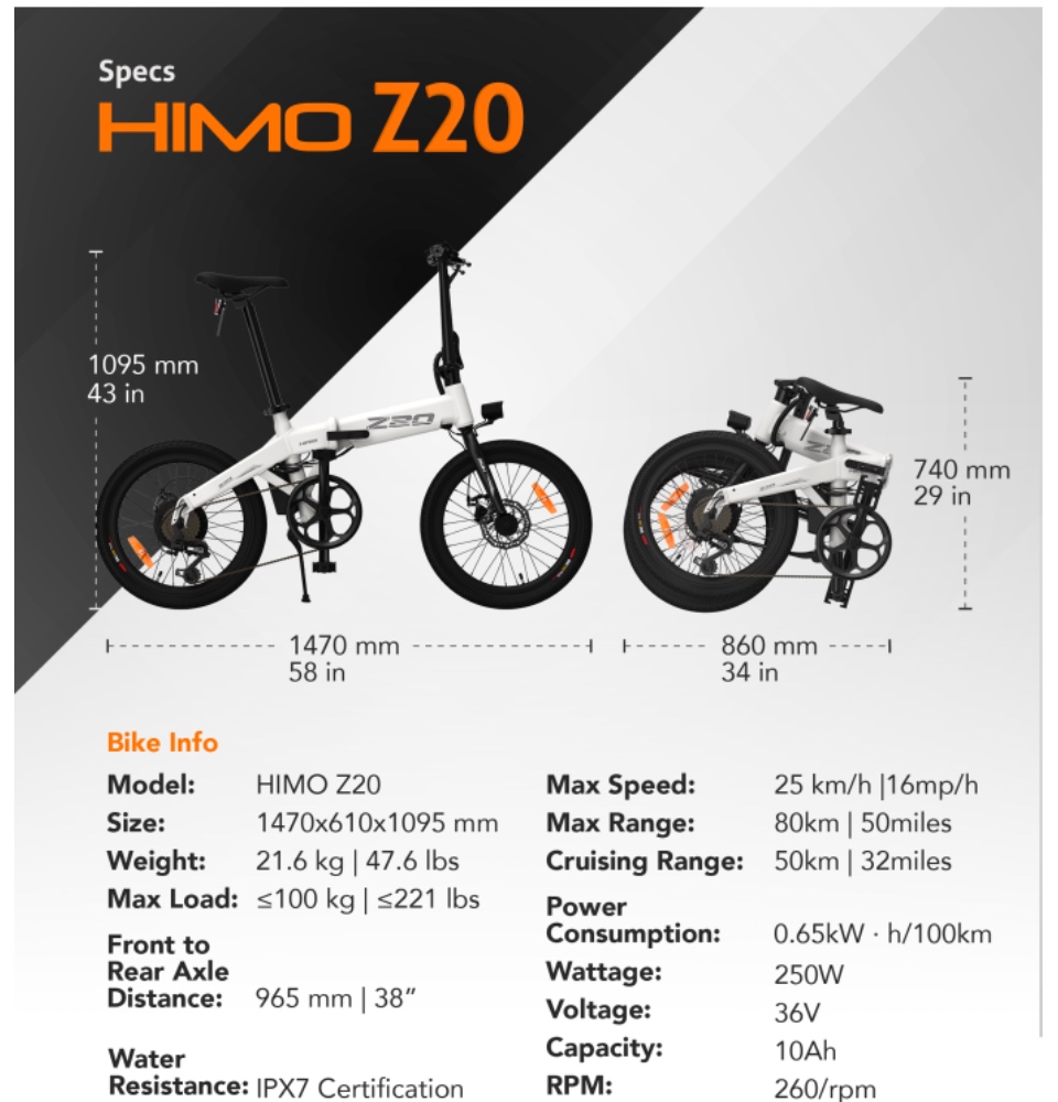 Himo best sale z20 mudguard