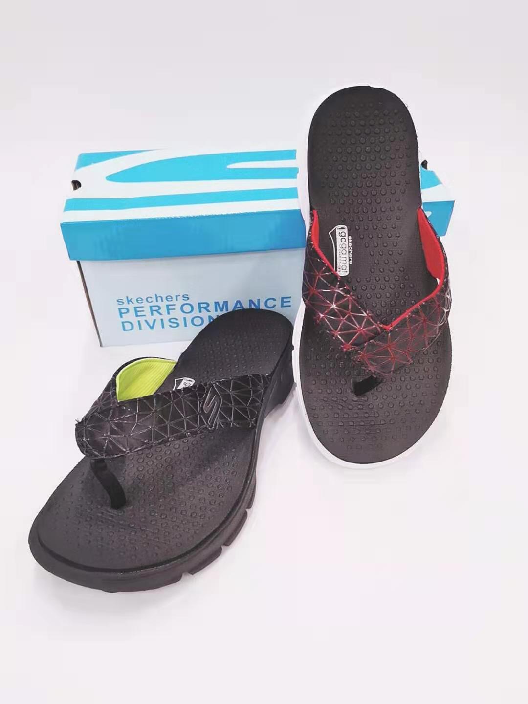sketchers red sandals