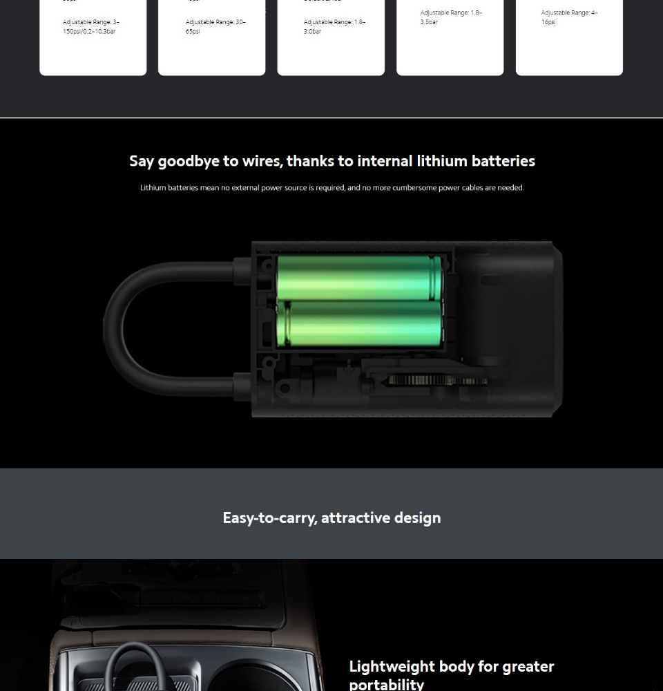 Xiaomi Mijia Mi Portable Electric Air Compressor 1S (GLOBAL VERSION) Smart  Portable Digital Tire Pressure Detection Electric Inflator Pump for Bike  Motorcycle Car Ball Lazada PH