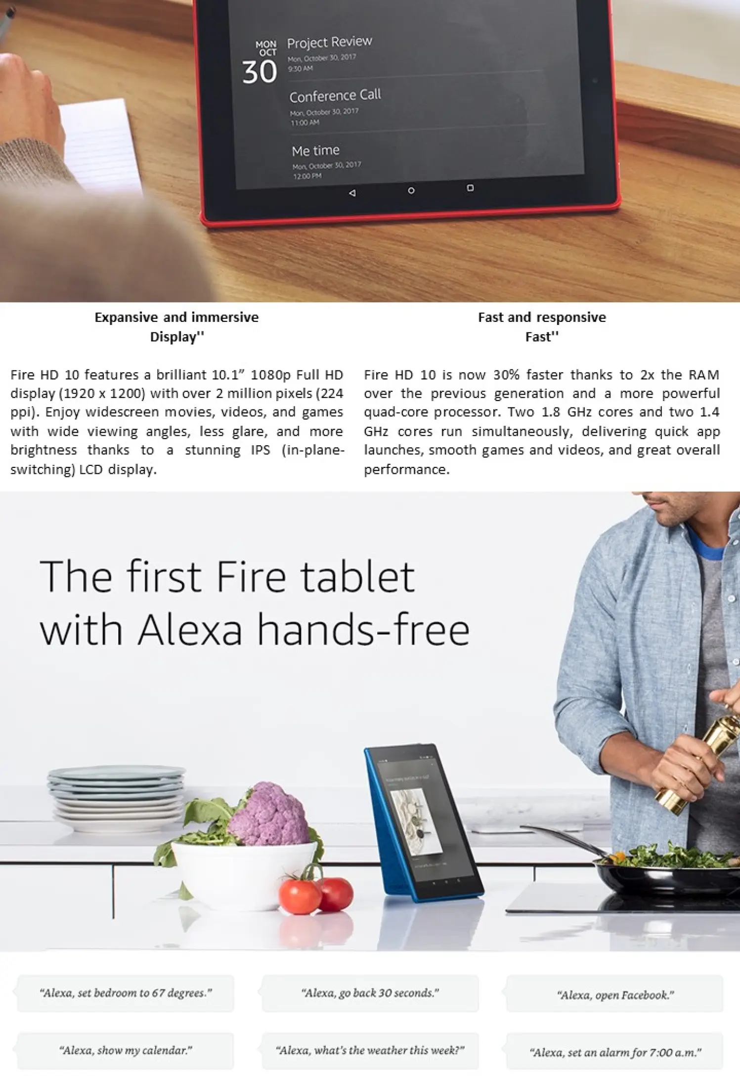 Amazon Fire Hd 10 Tablet 32gb 7th Generation 10 1 1080p Full Hd Display Lazada Ph