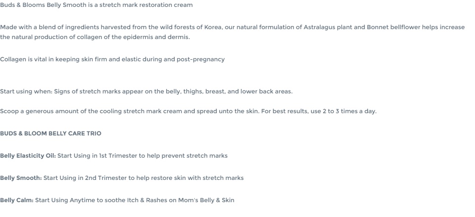 Buds & Blooms Belly Smooth Stretch Mark Cream 50g