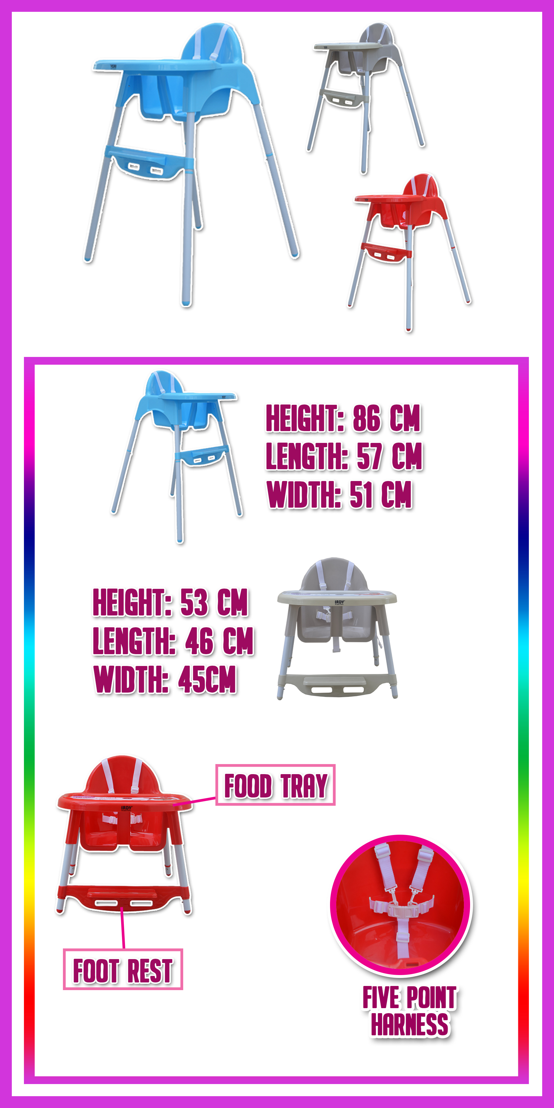 irdy high chair