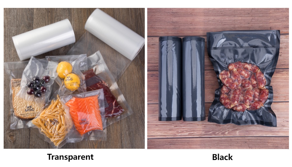 Vacuum Sealer Bags Black and clear Food Storage Rolls 5meters, Heat Seal  Bags, Vacuum Bags for Home Kitchen Storage, Food Saver. Commercial Grade,  BPA Free, Heavy Duty, Great for Meal Preparation or