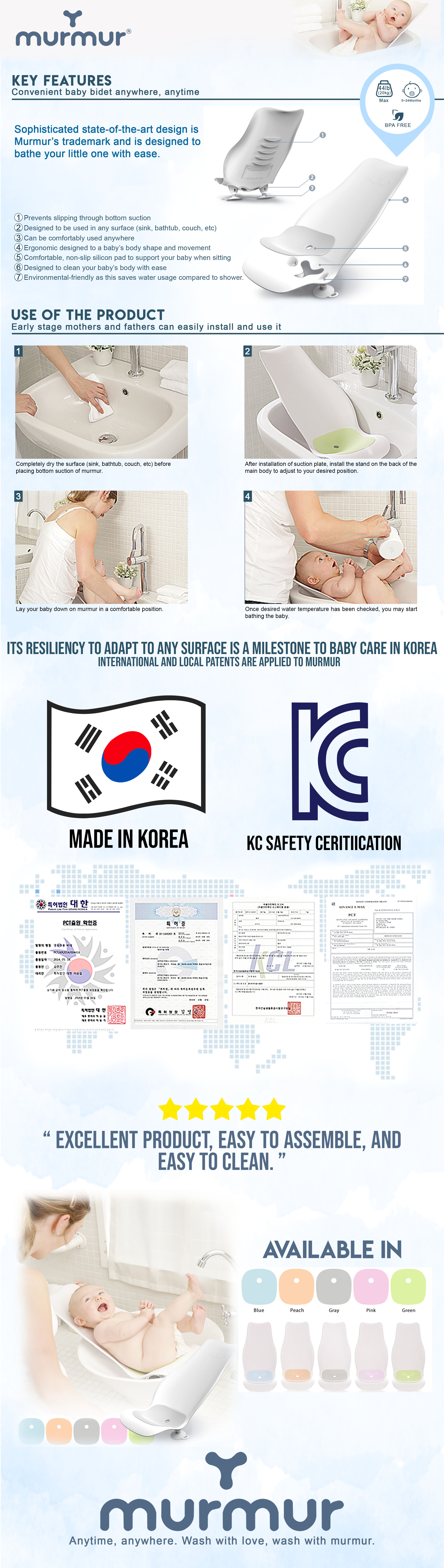 murmur smart baby bath seat
