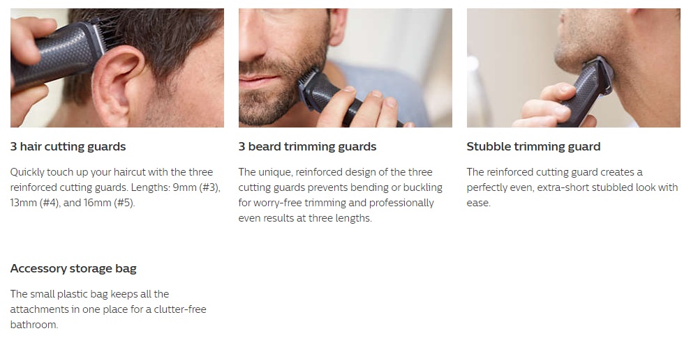 philips norelco multigroom guard lengths