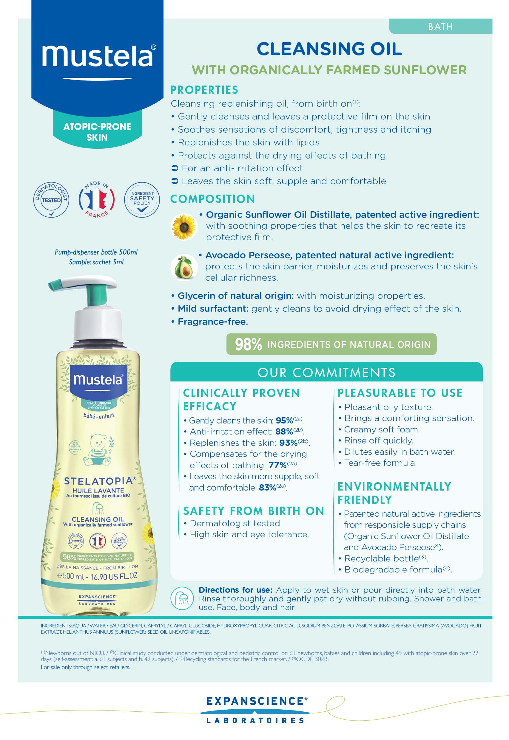 mustela bath oil for eczema