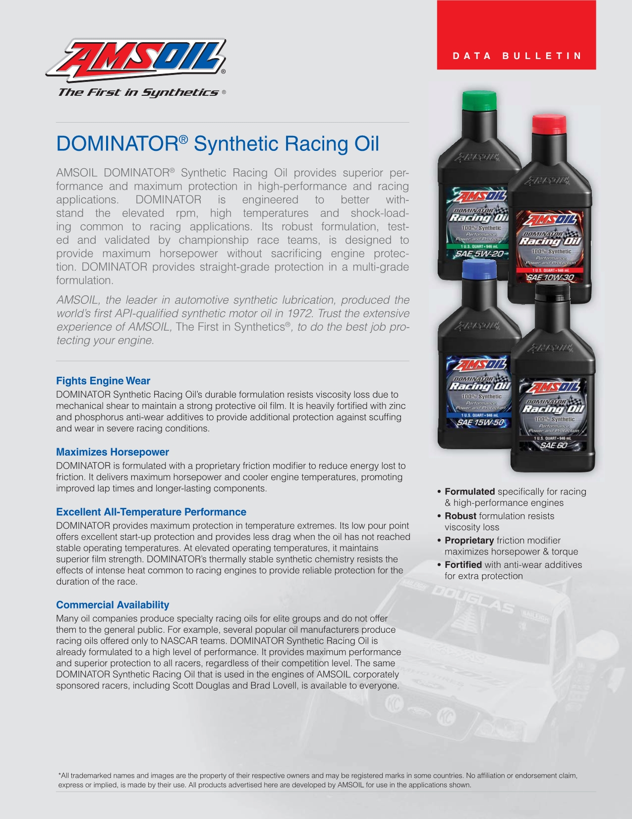 Get Amsoil Dominator Racing Oil Pictures