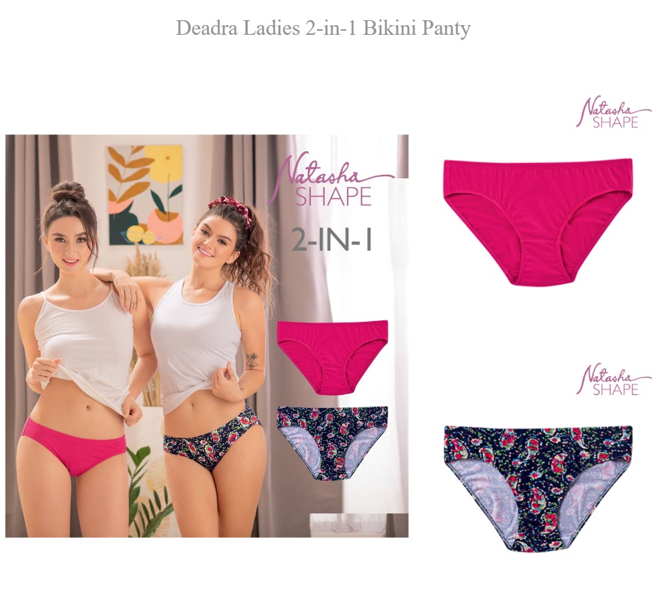 Natasha Sale Panty Deadra Ladies 2-in-1 Bikini Panty