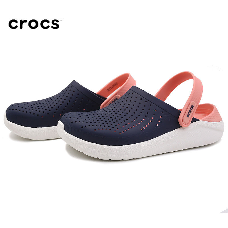 crocs literide navy pink
