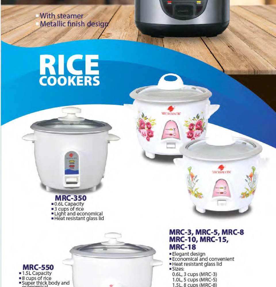 Micromatic MRC-50 7.8L 45cups Heavy Duty Rice Cooker | Lazada PH