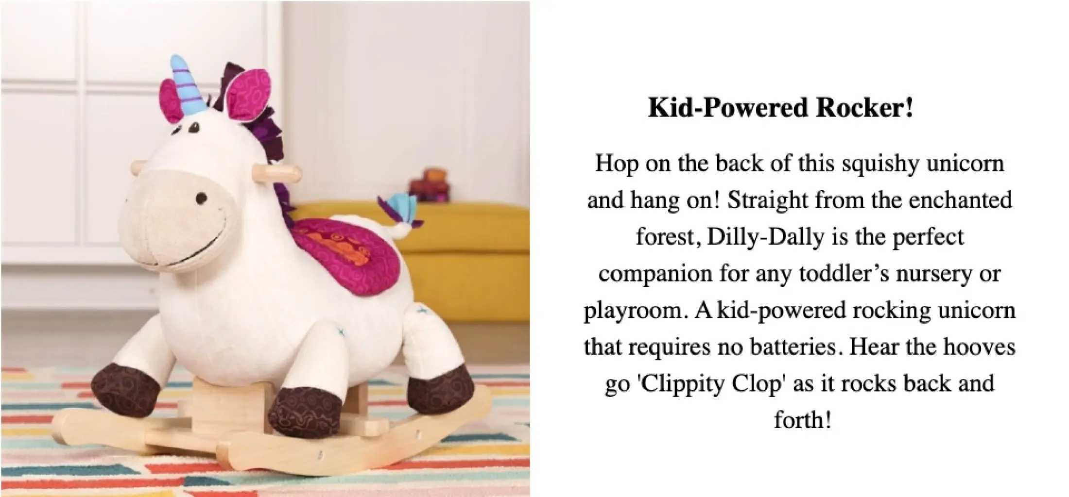 b toys rocking zebra