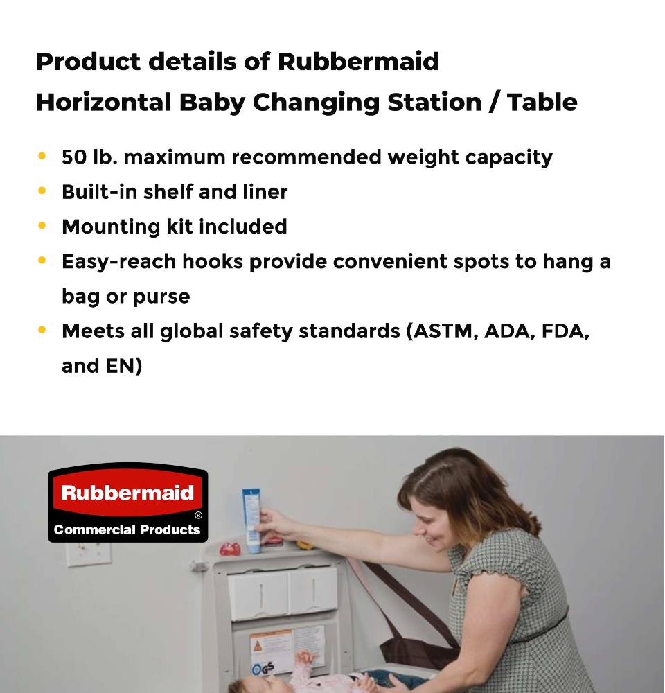 rubbermaid changing table