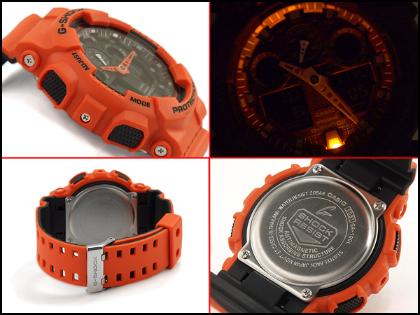 g shock ga 100 orange