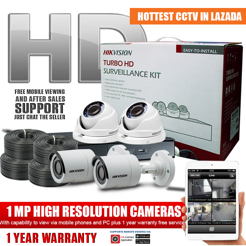 MP indoor and outdoor CCTV Package 