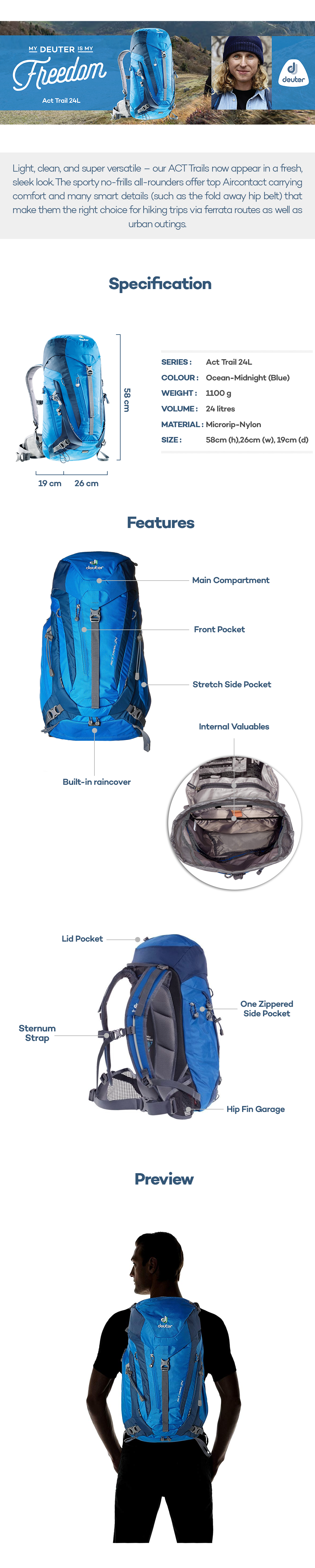 deuter act trail 24 pack