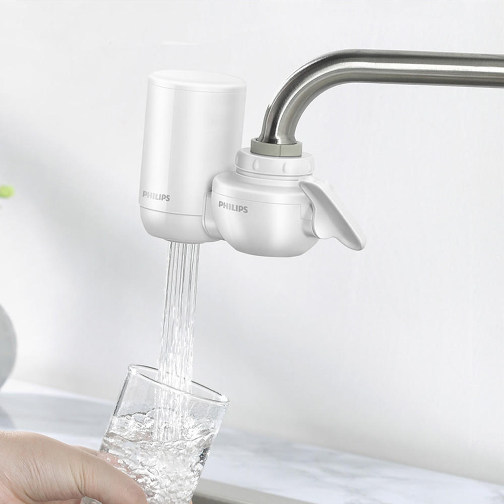 Tap Water Purifier Tap Faucet Water Filter For Home Kitchen Mini Tap Water Purifier Kitchen Faucet Washable Ceramic Percolator Water Filter Filtro Rust Bacteria Removal Replacement Filter Faucet Chrome Plated 1 4 Inch