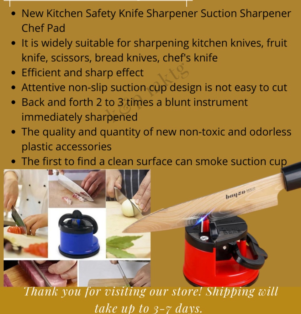 Suction Cup Whetstone Knife Sharpener – Sulit Shopping Philippines