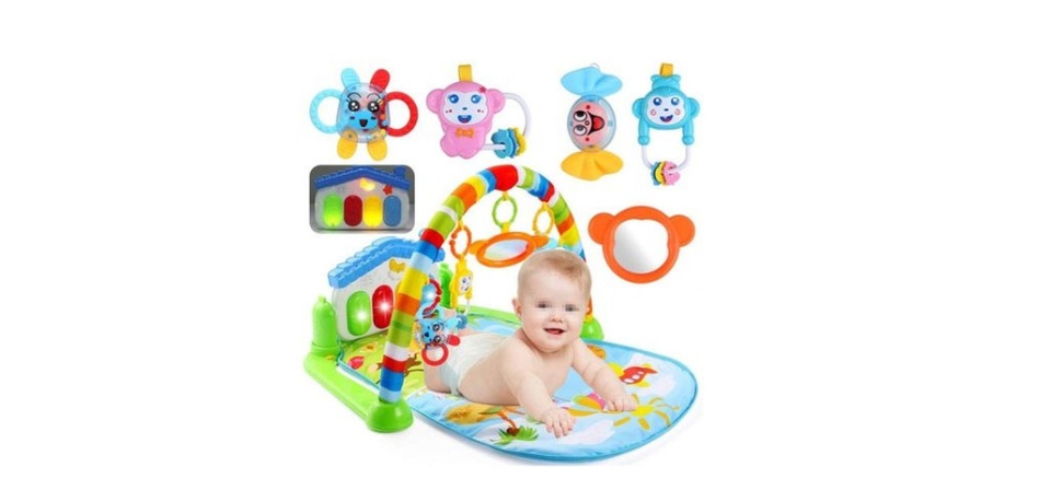 baby piano gym mat 5 in 1