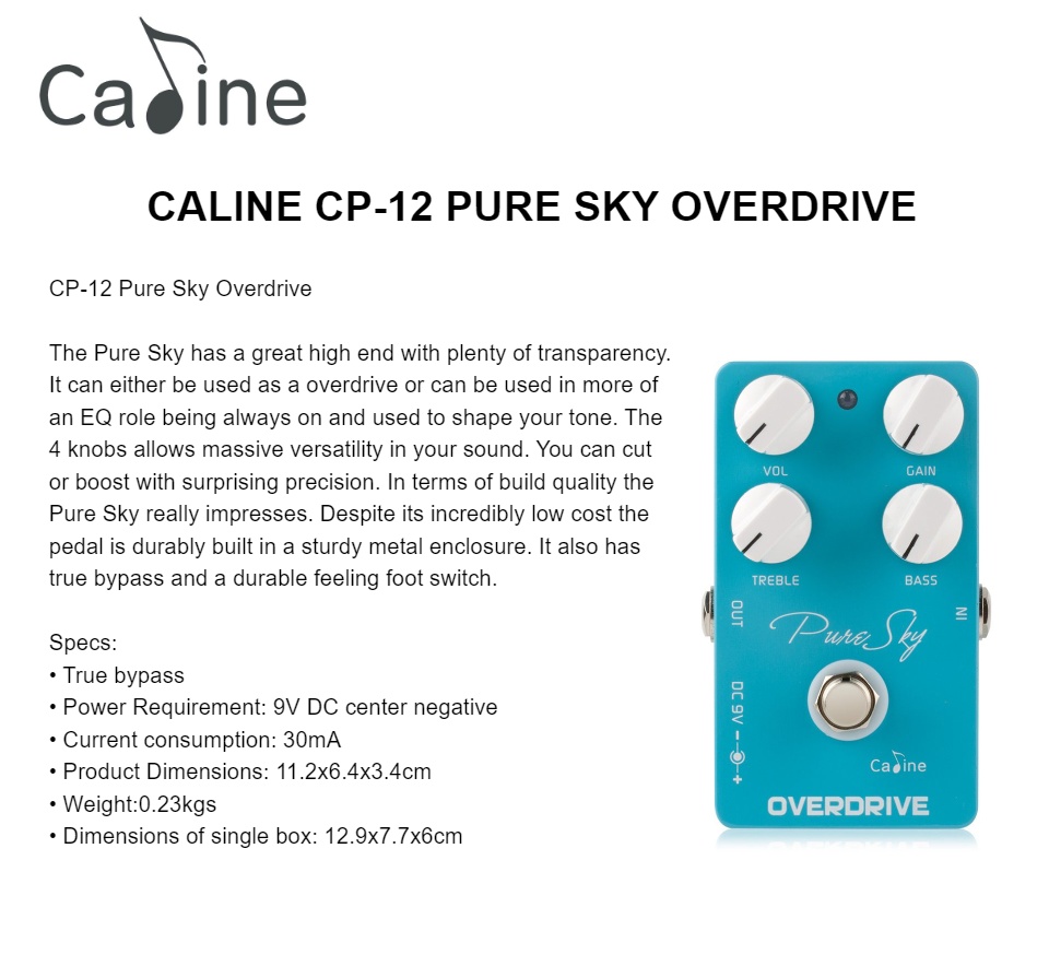 Pure Sky Overdrive CP-12 - 器材