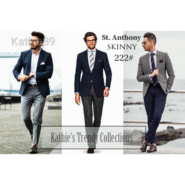 navy blue skinny slacks