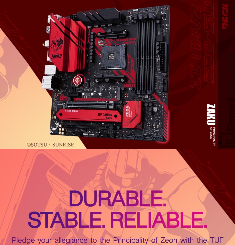 TUF Gaming B550M (Wi-Fi) ZAKU II EDITION AMD B550 (Ryzen AM4