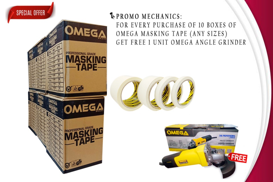 OMEGA Masking Tape 1/2, 3/4