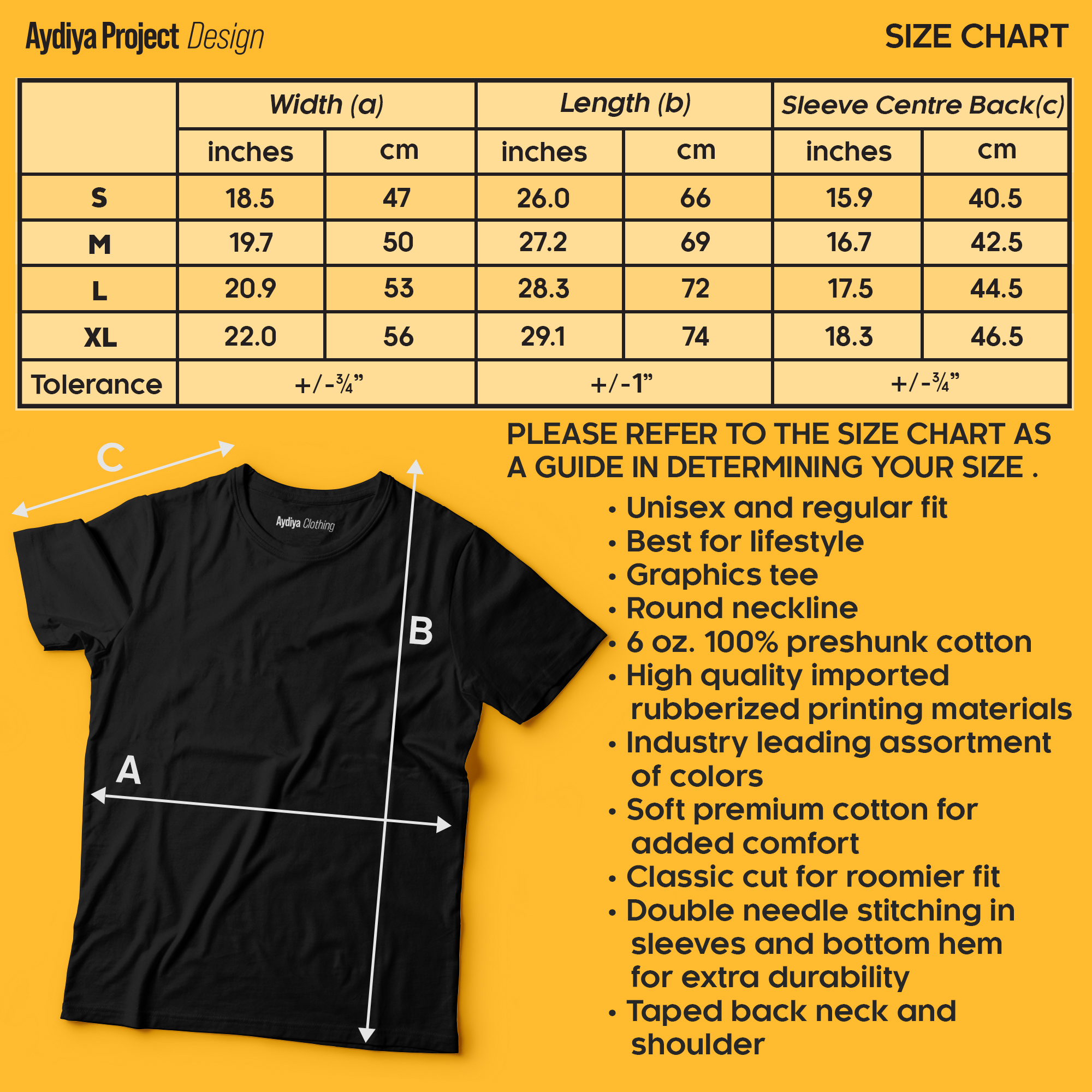 Russell Shirt Size Chart